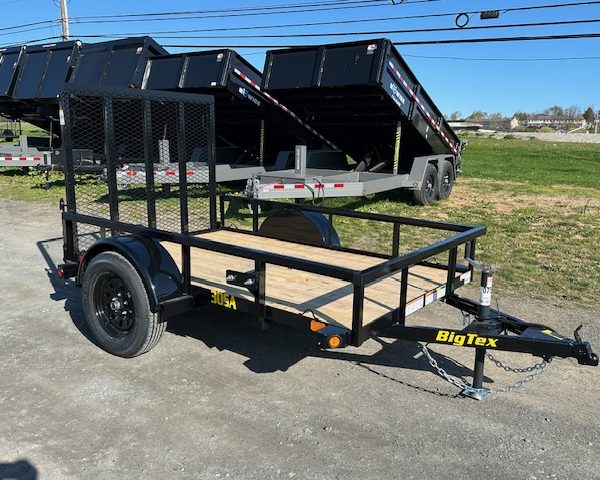 Big Tex 5 x 8 Landscape Utility Trailer - Rear Landscape Gate