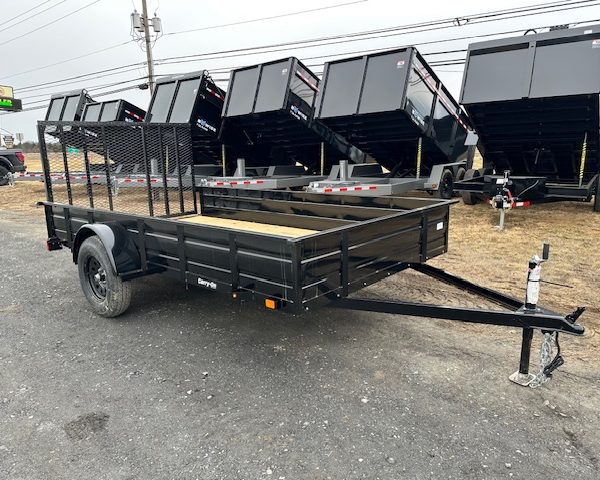 Carry-On 6 x 12 Landscape Utility Trailer - Solid Steel Sides