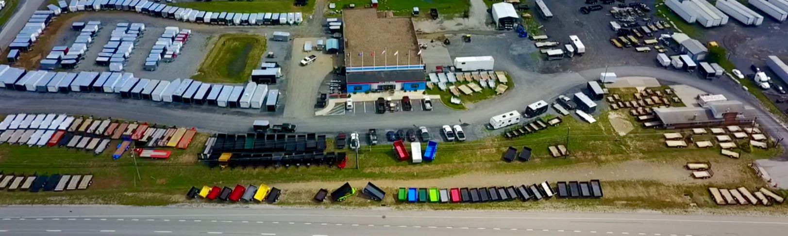 an aerial view of the All Pro Trailer Superstore