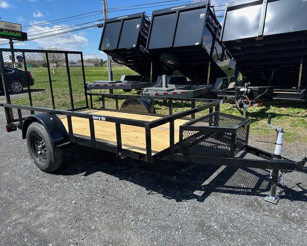 Carry-On 5.5 x 10 Landscape Utility Trailer - Mesh Toolbox